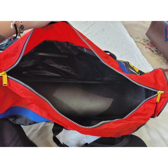 Vtg 90’s Prince Tennis Racquet Gym Travel Tour Duffle Bag Multi-Color 32x12.5x10 - Picture 3 of 12